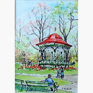 Down on Barrington Street, Halifax $30.00  (8 x 10 inches in size)