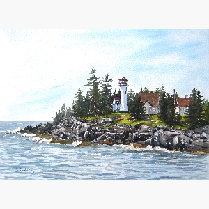 Moshers Lighthouse, Lahave, Nova Scotia $30.00 (8 x 10 inches in size)