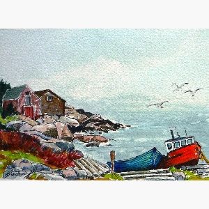 Portuguese Cove, Nova Scotia $30.00 (8 x 10 inches in size)