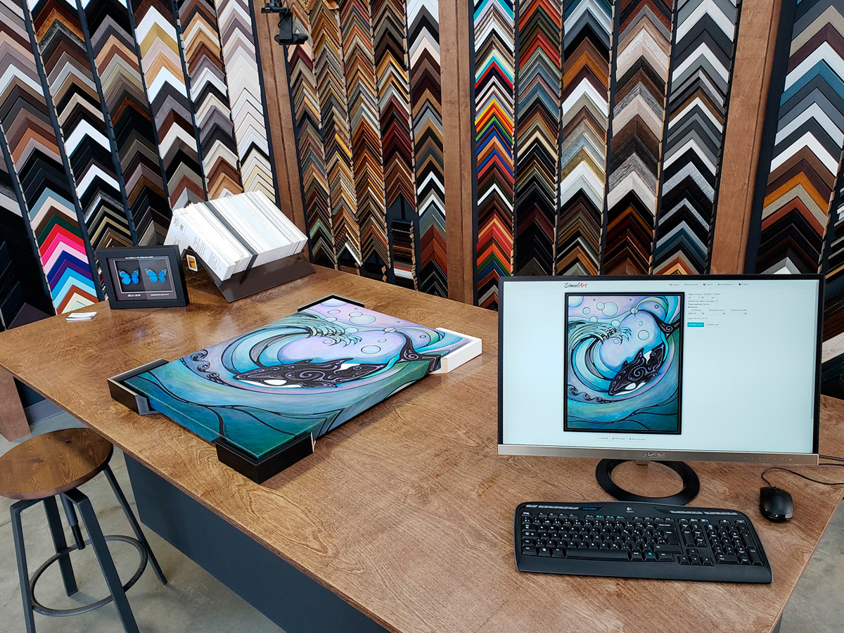 Use of SimulArt at the counter