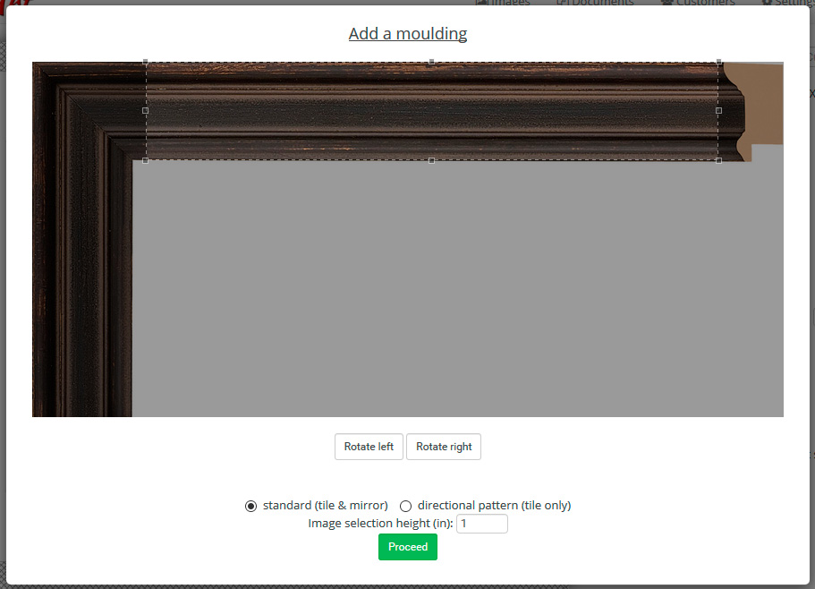 Picture Framing Software Screenshot