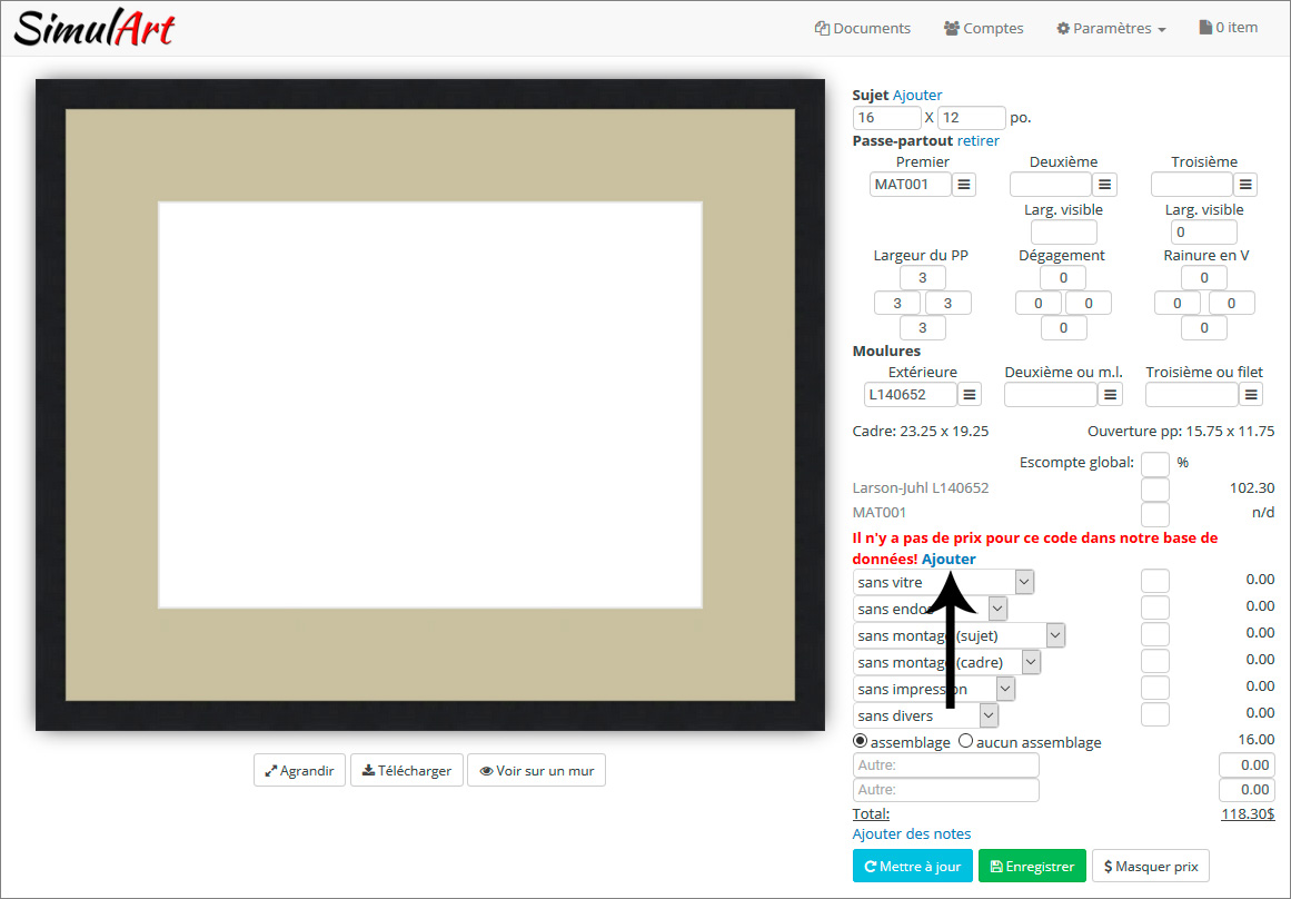 Logiciel d'encadrement